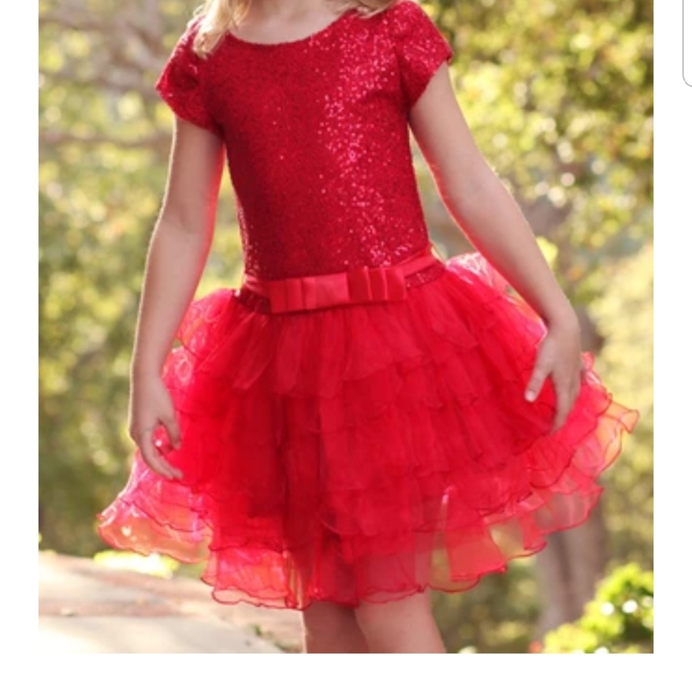 Dolls and Divas Red Sequin Dress